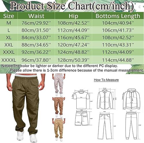 Miniatura 6 de Pantalones cargo casuales de sarga para hombre, los mejores pantalones deportivos para hombres altos y ajustados para hombre, pantalones de traje