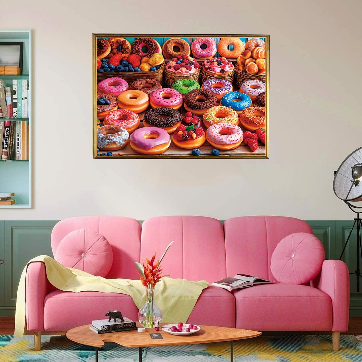 Jigsaw Puzzles for Adults 1000 Piece Flavor Donuts 27.56 x 19.69 Inch Jigsaw Puzzle for Adults Educational Game 1000 Pieces Puzzles for Adult - Image 3