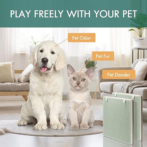 Miniatura 7 de Vital 100 Filtro de cuidado de mascotas compatible con filtro de repuesto LEVOIT Vital 100  2 filtros HEPA H13 True HEPA y 4 prefiltros adicionales