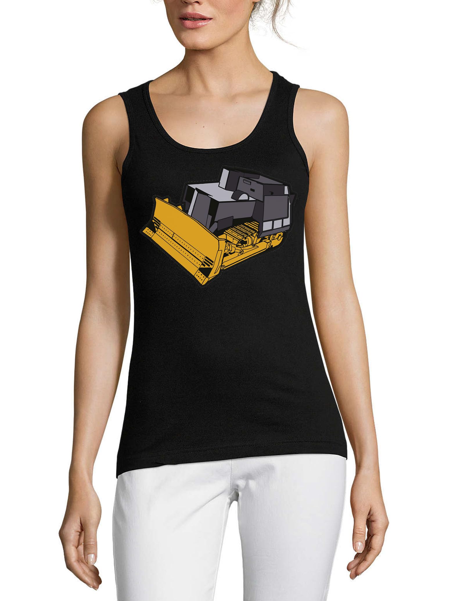 Camiseta de tirantes de algodón puro Killdozer color negro 3