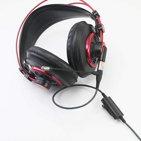 Boom Microphone Cable Compatible with Headphones AKG K240, K240S, K240MK II, Q701, K702, K271s, K271 MKII, Boompro Gaming Mic Compatible with Controller PlayStation PS4 or Xbox One, PC (150CM)