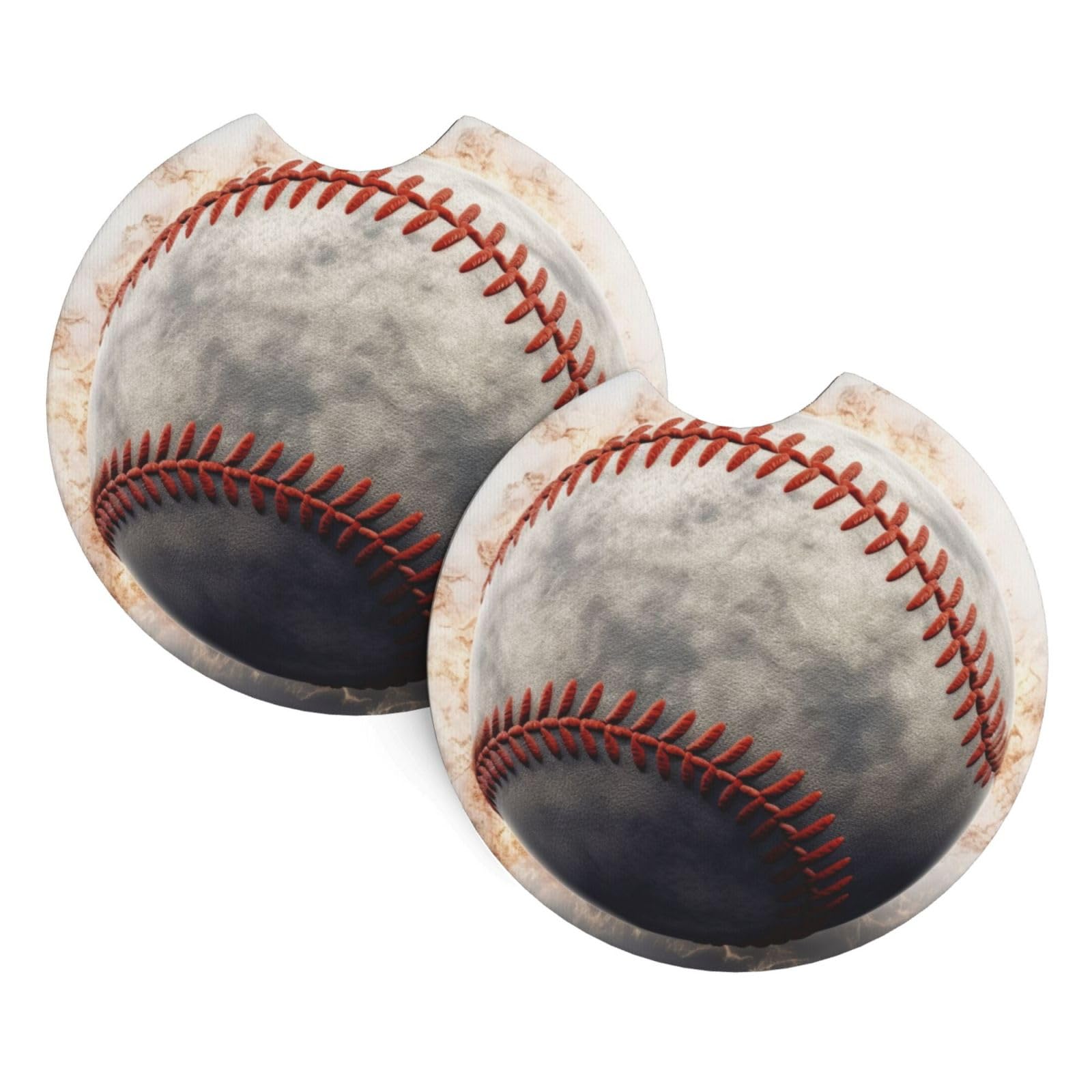 2PCS Car Coaster for Cup Holders Universal Auto Cup Mat Baseball Cup Coaster Pad 2.7" Waterproof Neoprene Non-Slip Cup Holder Coasters Car Interior Accessories for Women Men
