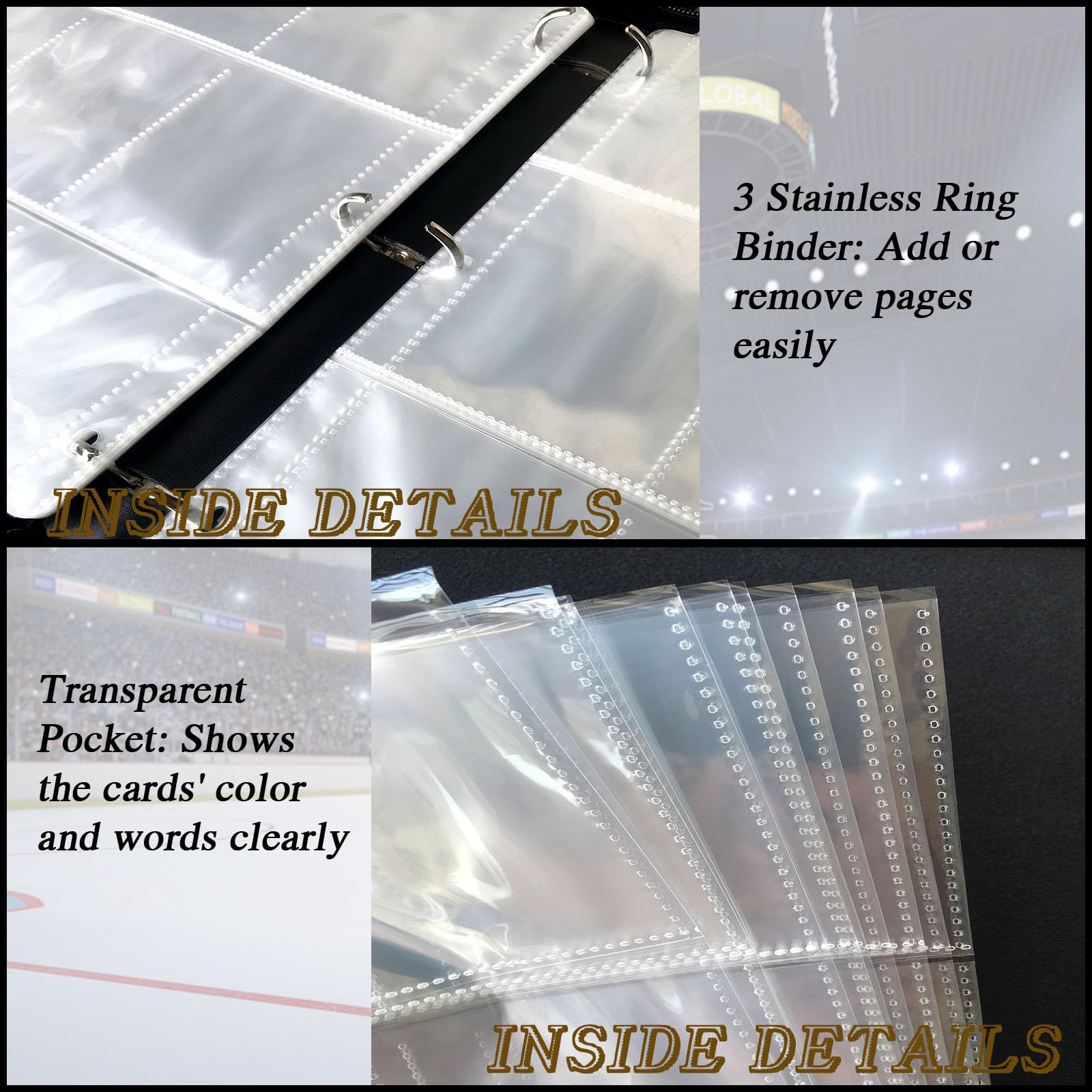 upper deck hockey card binder Amazon.com: Hockey Card Binder 900 Pockets, Trading Card Binder Holder with  50 Removable Sleeves Fits 900 Sport Cards, Hockey Card Gifts Collector  Album with Zipper Storage Display Case : Toys & Games