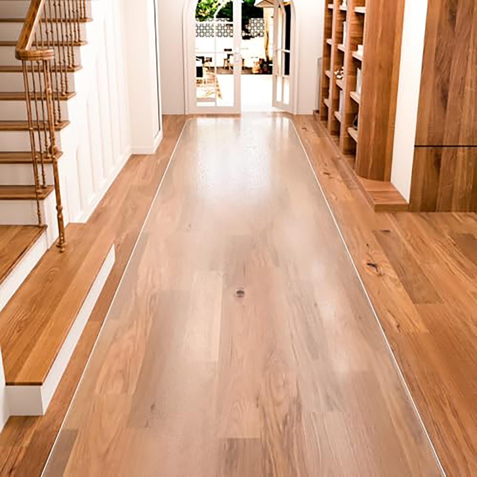 Tappeto da corridoio in plastica trasparente personalizzabile, per pavimenti in legno duro, tappetini protettivi tagliabili, 40-380 cm, versatili rivestimenti antiscivolo per casa e ufficio