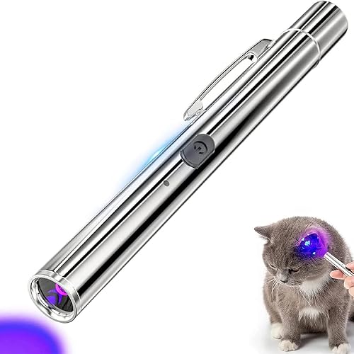 Mavdecll Luz Negra UV de 365 NM, lámpara de Madera portátil, antorcha Recargable por USB