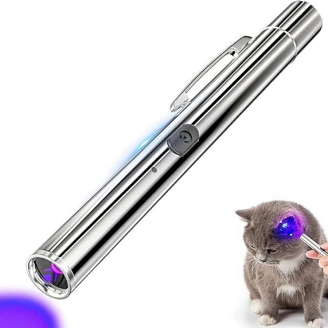 Mavdecll Luz Negra UV de 365 NM, lámpara de Madera portátil, antorcha Recargable por USB