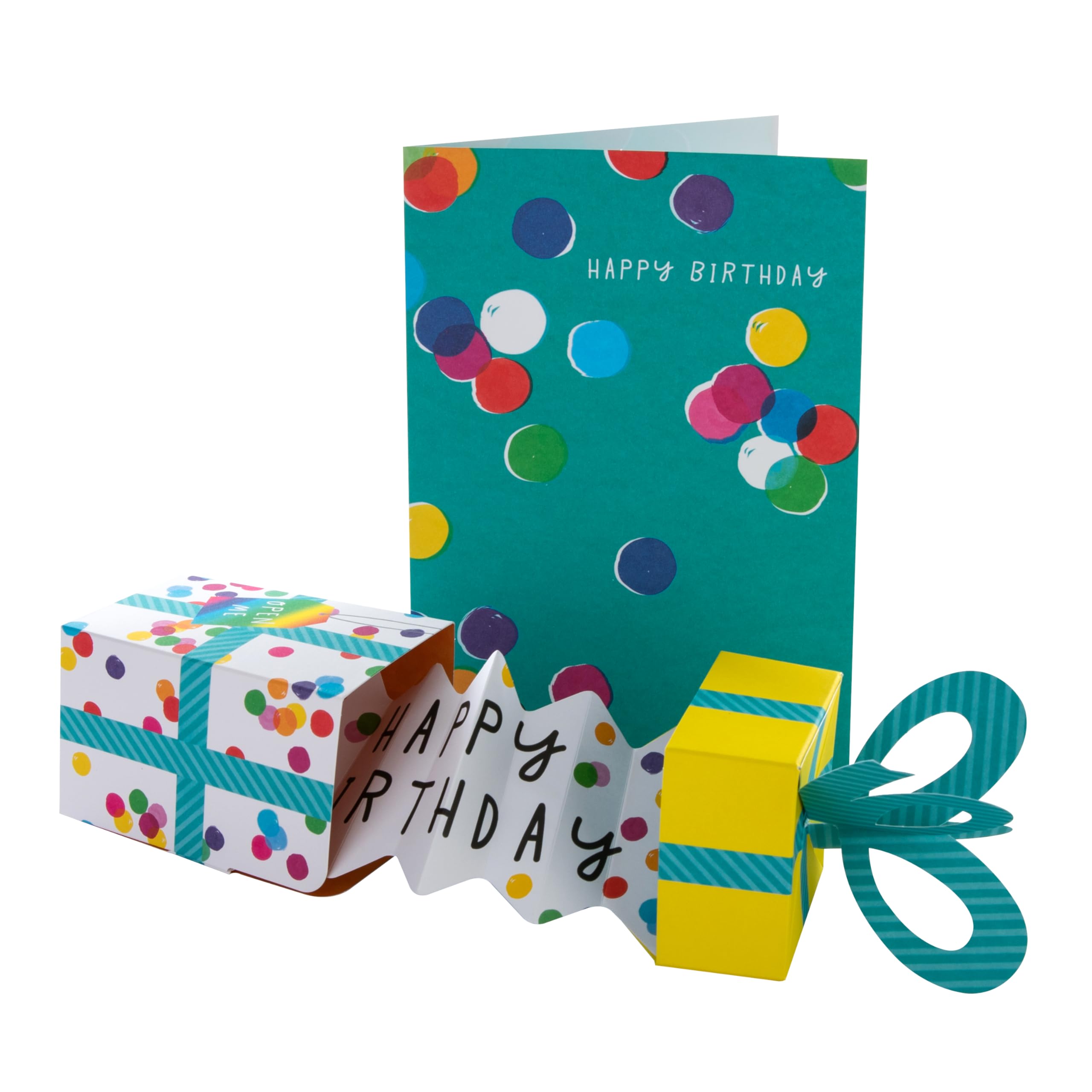 Hallmark Orange Birthday Card - 3D Pop-Up Gift Box Design