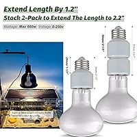 Vista 4 de Extensor de Enchufe de Luz, Adaptador de Extensión de Enchufe de Porcelana, Adaptador Extensor de Enchufe de Bombilla de Rosca Media Estándar E26 a