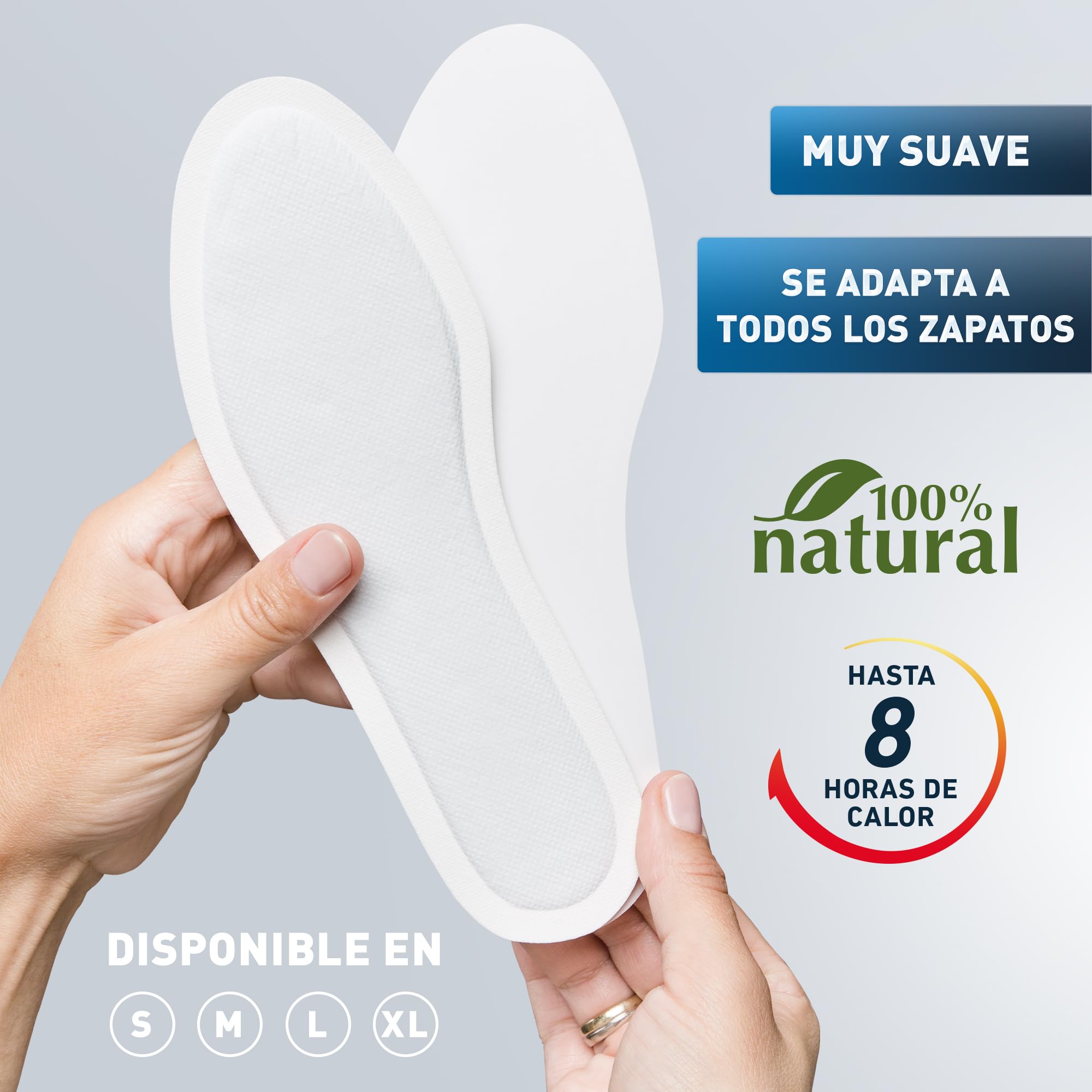 THE HEAT COMPANY Plantillas Calentadoras - 5, 10 o 30 Pares - Extra CÁLIDO - Calentadores Pies - 8 Horas de pies Calientes - Calor instantáneo - Activado por Aire - Puro Natural - Small, Medium, Large, XL
