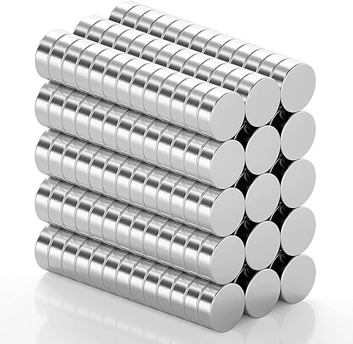 Vista 50 de FINDMAG - 50 imanes para refrigerador, de 15/64 x 5/64 pulgadas, para pizarras blancas, para manualidades, pequeños imanes de oficina Paquete de 50