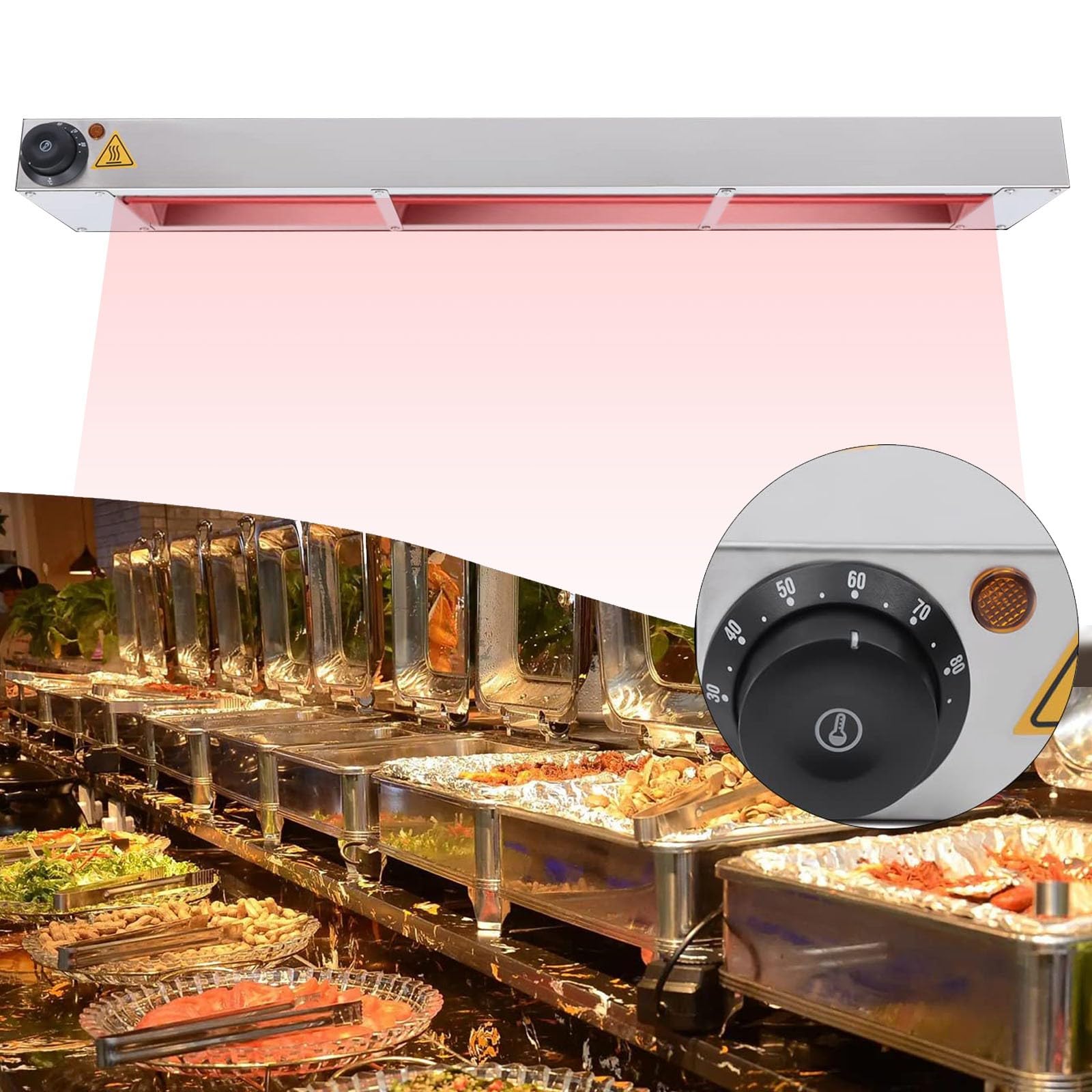 Lampara de Calor Alimentos Suspension Temperatura Ajustable(60cm)