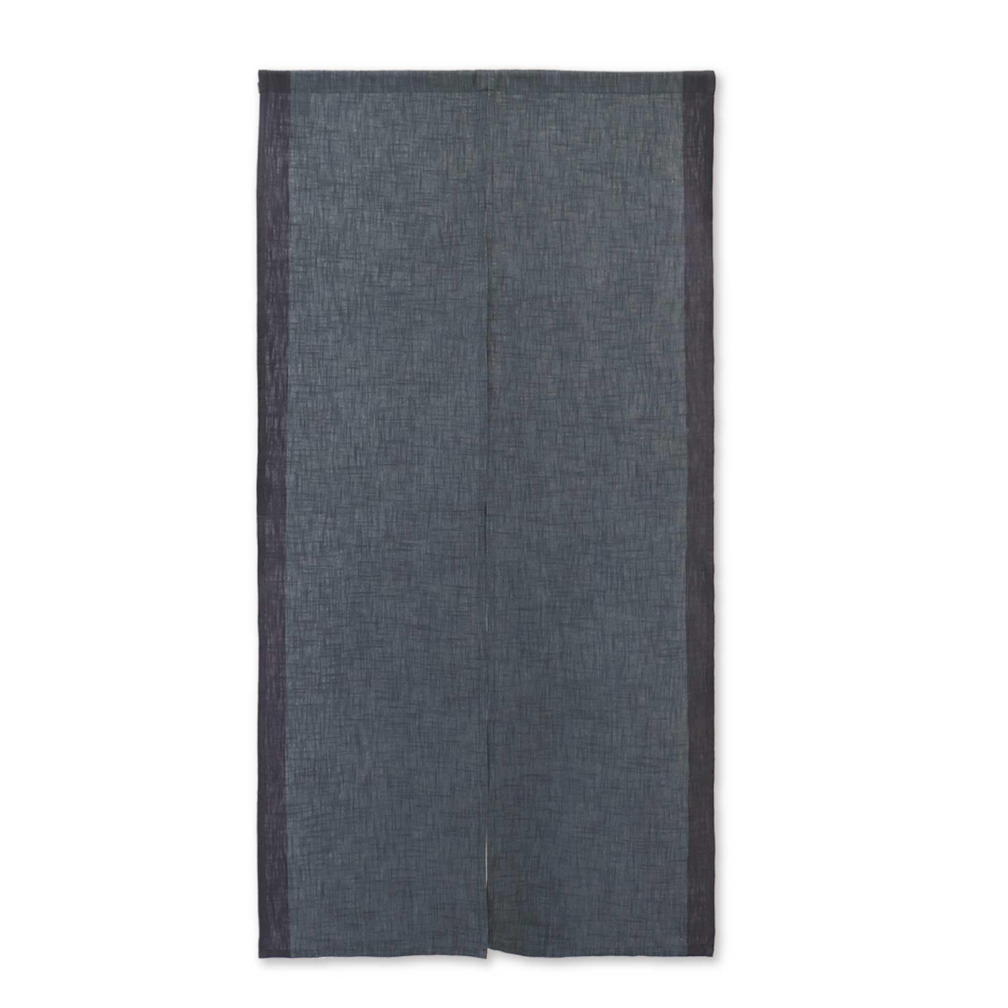 Sunnyday Fabric Navy Blue Doorway Curtain Japandi (W33.5'xh66.9') Noren Slubline