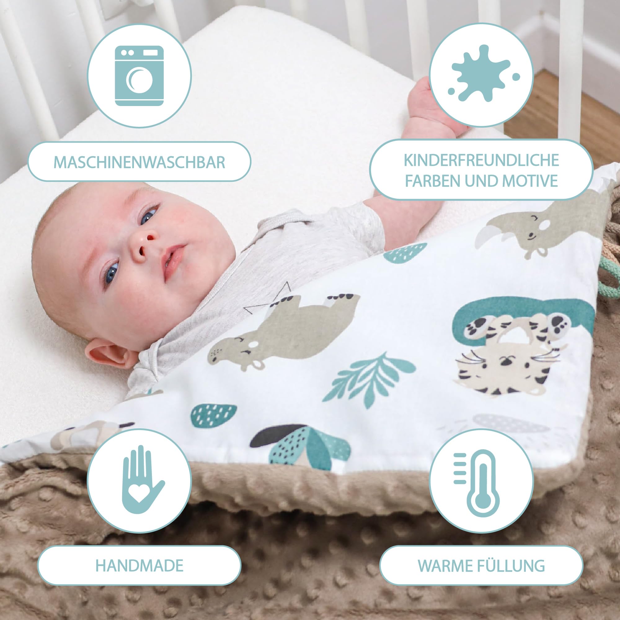 Coperta per passeggino Baby Inverno 75x100 cm - Coperta per bambini Coperta per neonato Africa