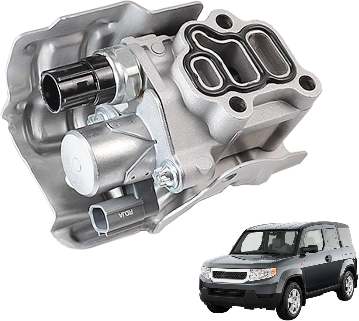 VTEC Solenoid Spool Valve Assembly with Oil Pressure Switch and Gasket Compatible with 2002-2011 Honda Accord Civic CR-V Element Acura RSX Replaces 15810-PNE-G01 15810-RAA-A03 15810-PPA-A01