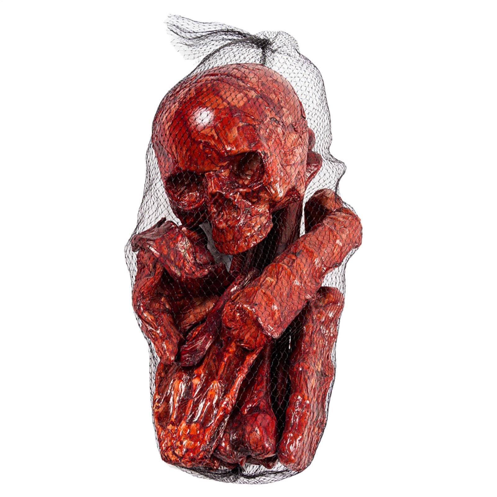 Generico Scheletro Decorazione Halloween 14 Pezzi Stagionali Realistici | Teschi e Ossa per Festa di Vacanza per feste casa interni giardino patio cortile portico prato mensola passerella