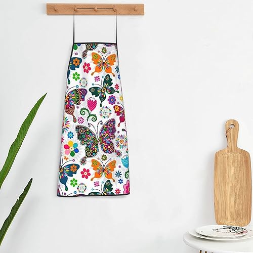 Miniatura 6 de Delantal ajustable impermeable para hombres y mujeres, cocina, hornear, jardinería, labor, delantal