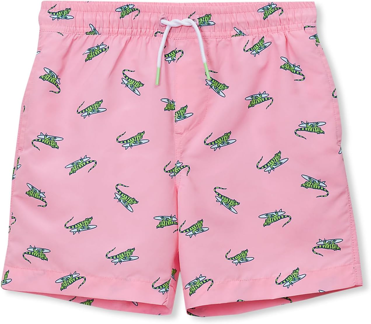 Lands' End Boys Print Swim Trunks