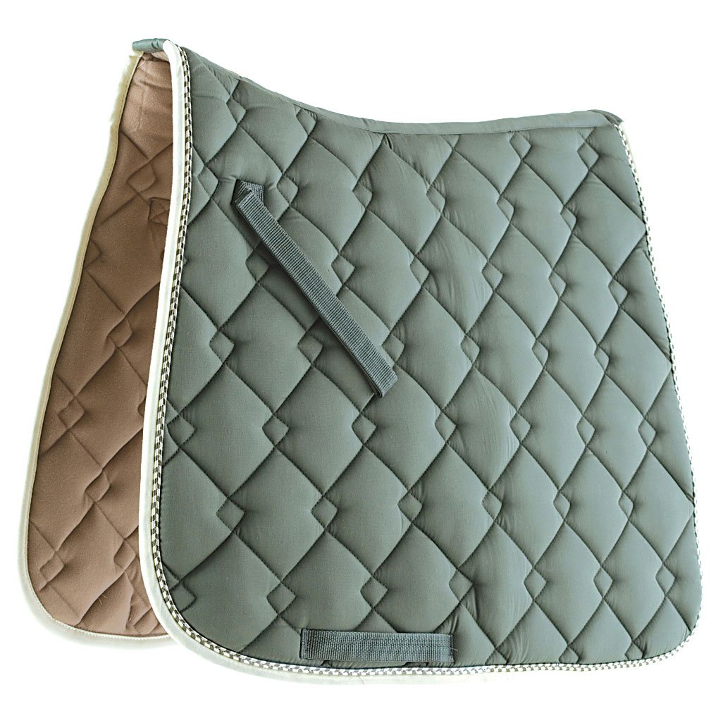 Roma Ecole Double Diamond Dressage Saddle Pad Blac