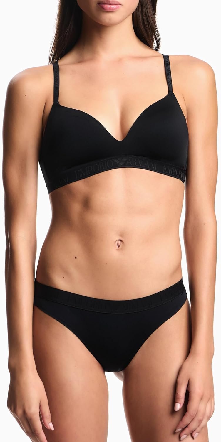 Emporio Armani Women's Iconic Microfiber 2 Pack Brazilian Brief - Image 2