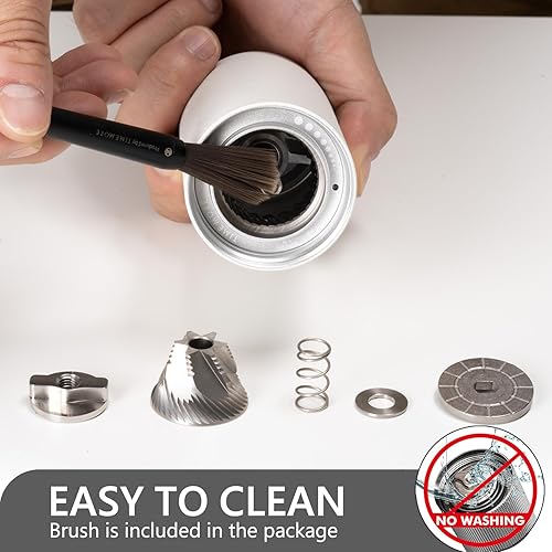 Miniatura 6 de TIMEMORE Molinillo de café manual Chestnut C3S Pro con molinillo de mano de fresas cónicas de acero inoxidable CNC, capacidad de ajuste ajustable