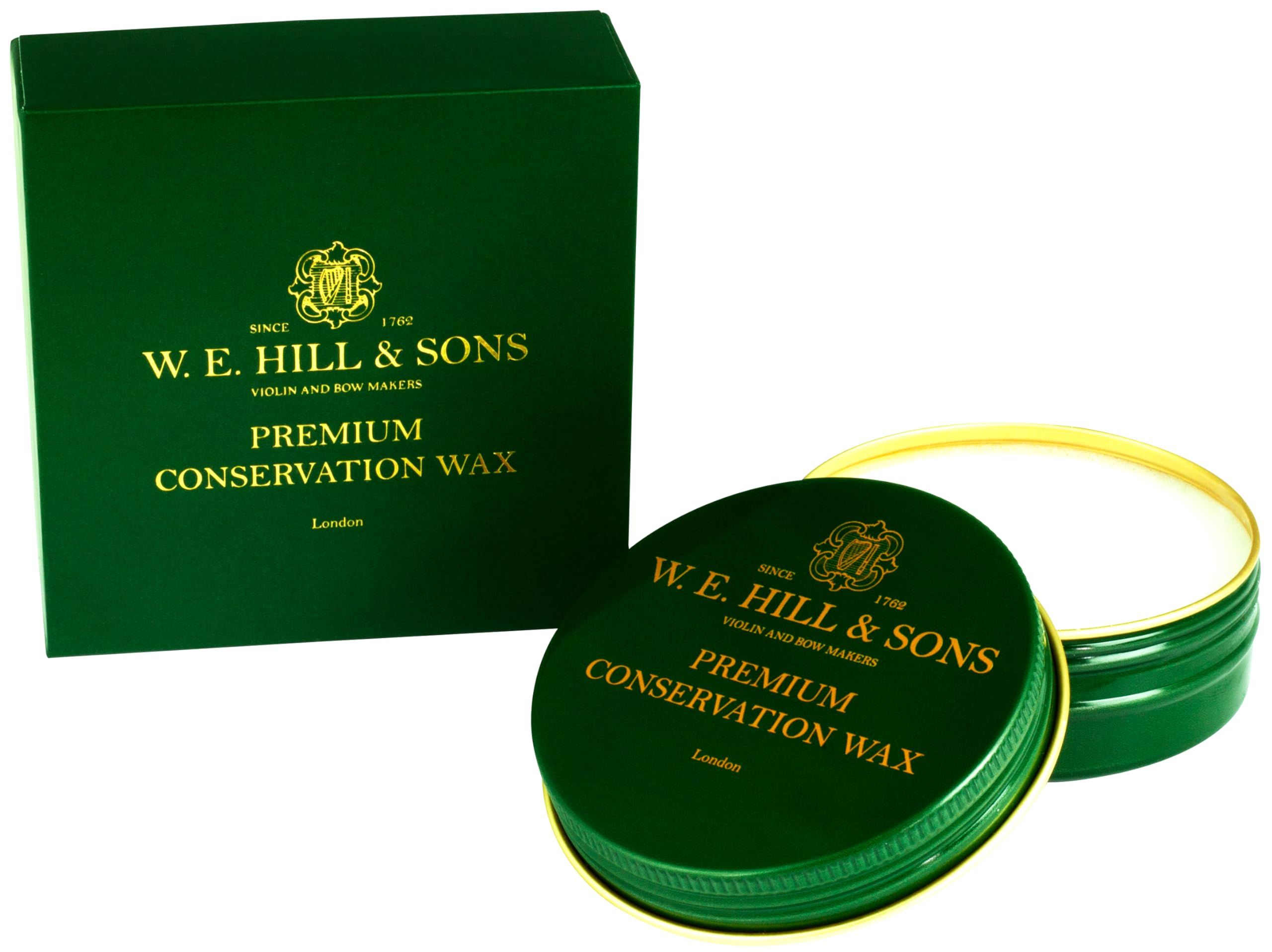 W E Hill & Suoni Cera di conservazione per pulire e ripristinare violini, violoncelli, strumenti musicali, oggetti d'antiquariato. Senza prodotti petrolchimici. Senza petrolifero. Rispettoso