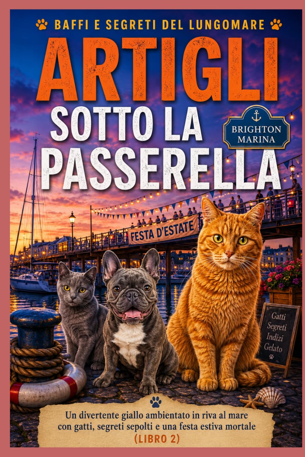 Artigli sotto la passerella: Un divertente giallo ambientato in riva al mare con gatti, segreti sepolti e una festa estiva mortale (Libro 2) (Baffi e segreti del lungomare)