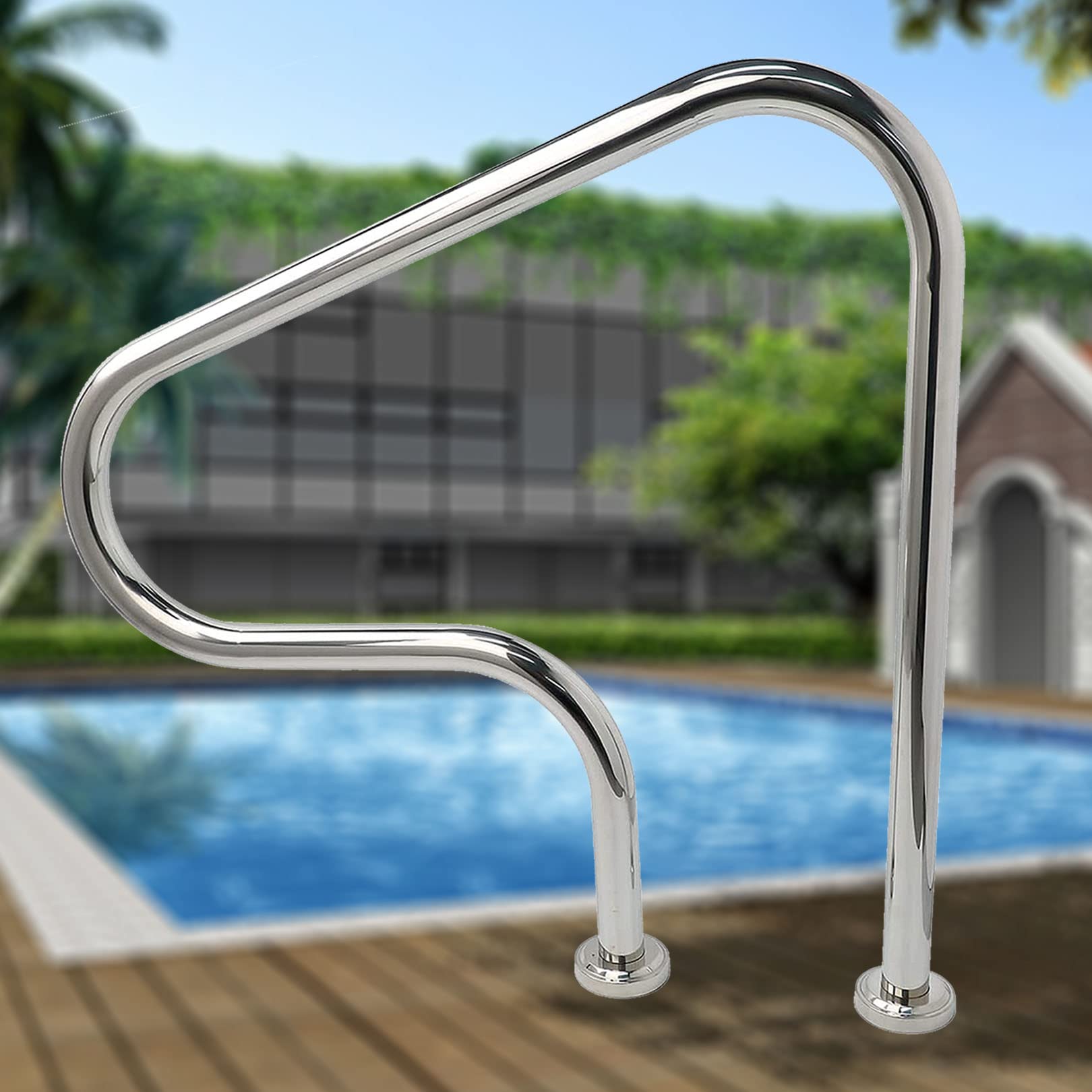 Mains courantes de piscine de qualité supérieure en acier inoxydable 304 durable