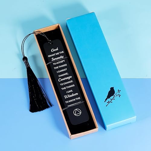 Miniatura 4 de Sobriety Recovery AA Gifts - Marcadores cristianos para mujeres y hombres, marcadores religiosos con versículos bíblicos