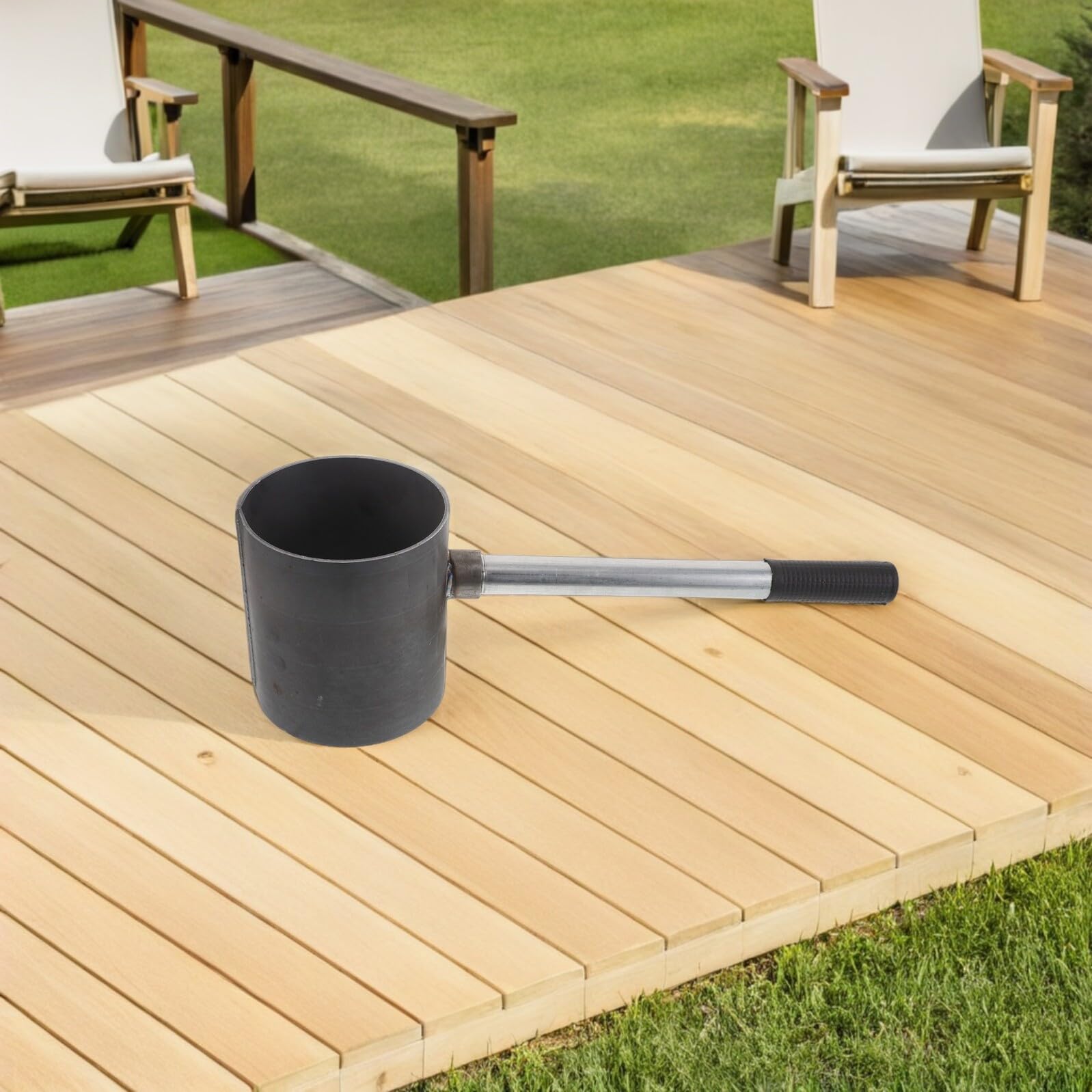 SUPVOX Encendedor de Chimenea para Barbacoa de Acero Resistente Cubo Portátil de 12 CM Diámetro y 14 CM Alto Iniciador de Fuego Seguro y Rápido para Parrilla y Carbón en Exteriores