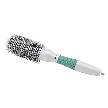 Kai Round Hair brush/Ceramic Barrel Brushes -White and Green