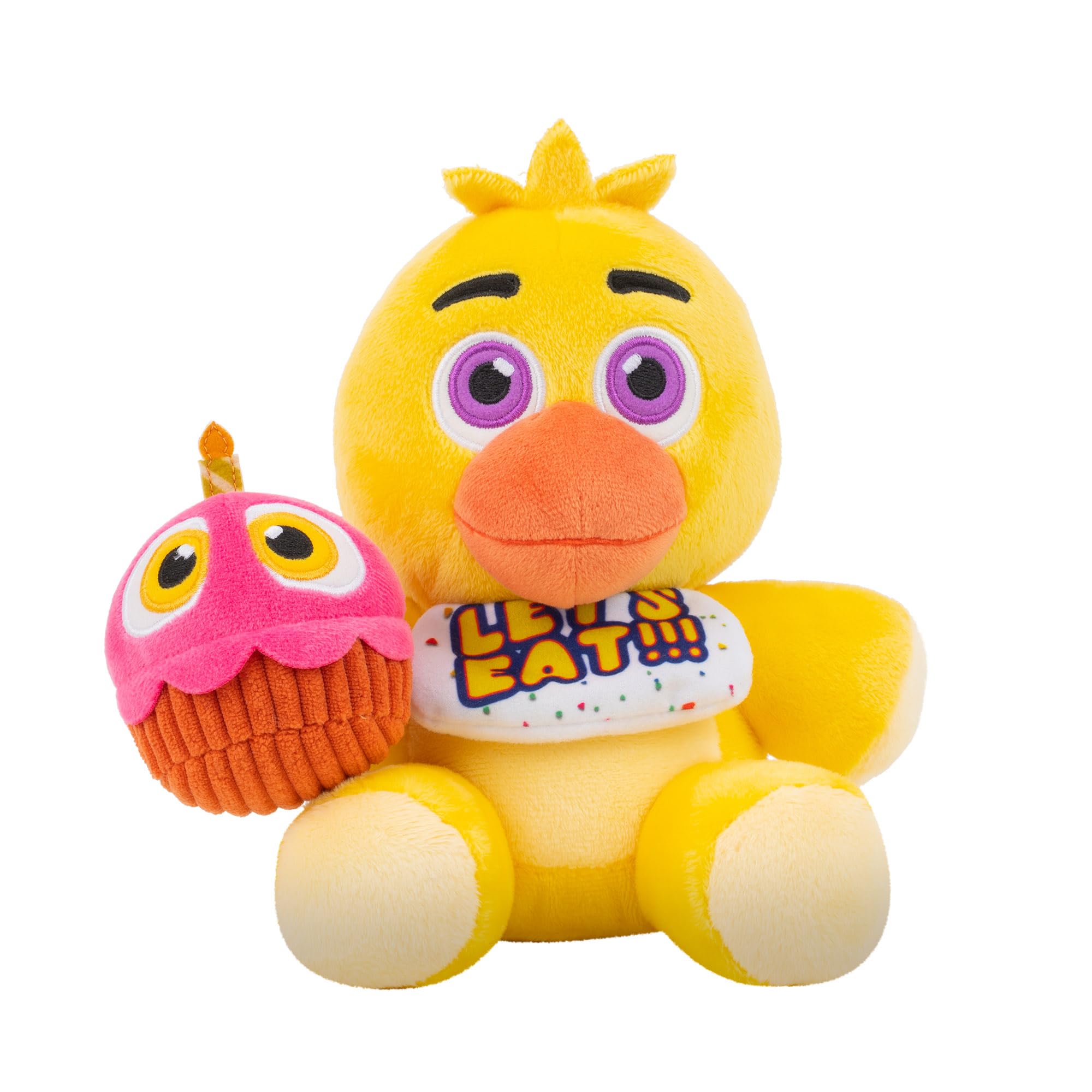 Five Nights At Freddy's Classic Chica Plush - 8-Inch Stuffie with Soft Material and Glow-In-The-Dark Eyes