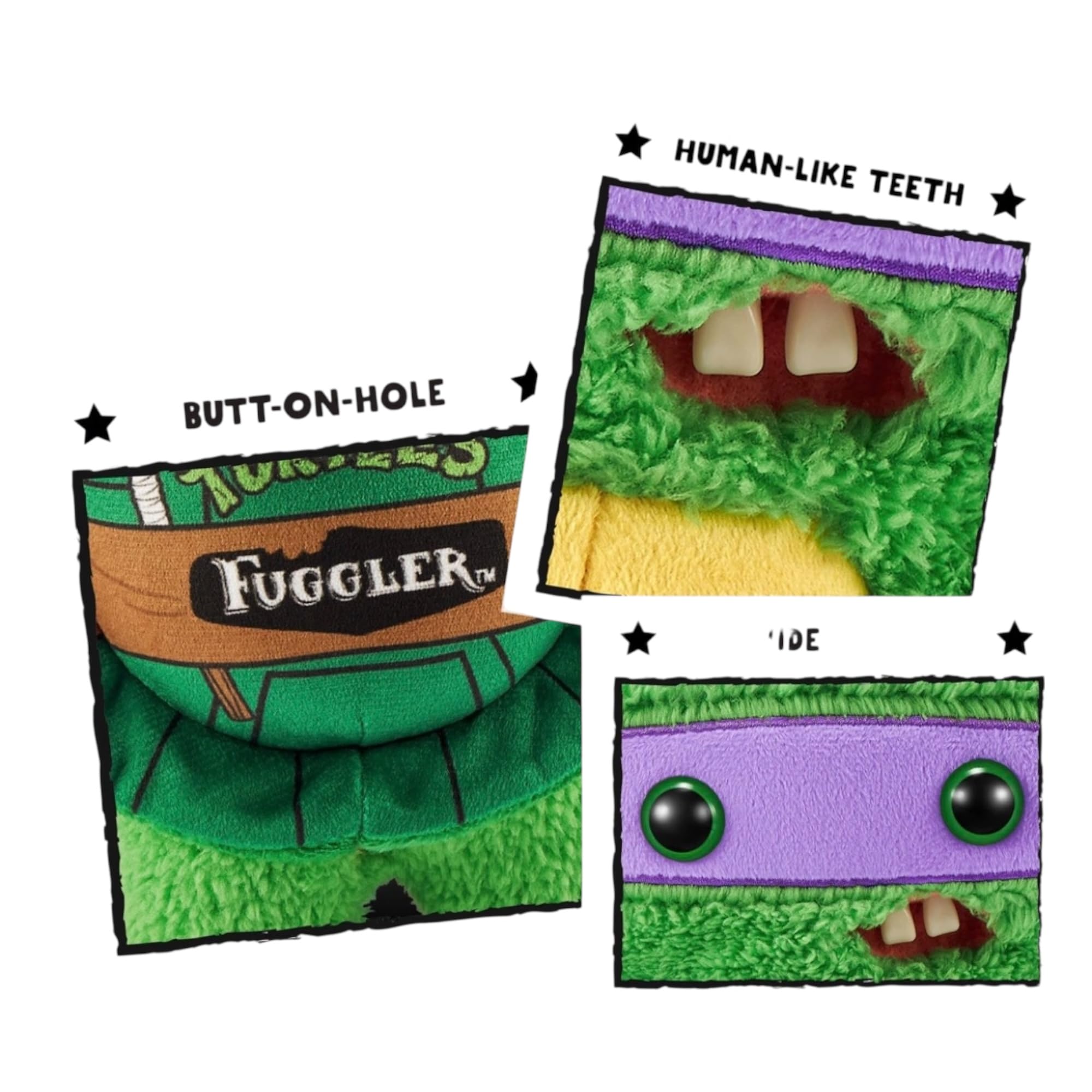 Fuggler Ugly Monster Donatello Ninja Turtle - Figura de Peluche (edición Limitada), Color Verde