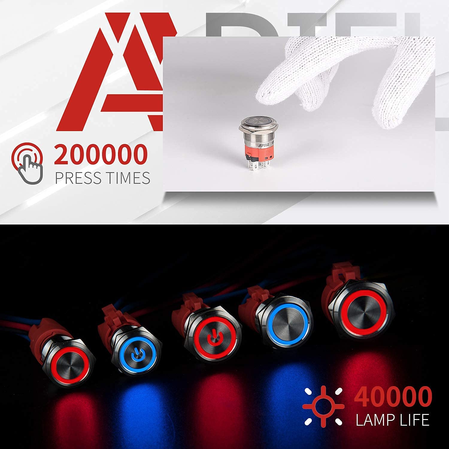 22mm 10A Switch +19mm 10A Switch
