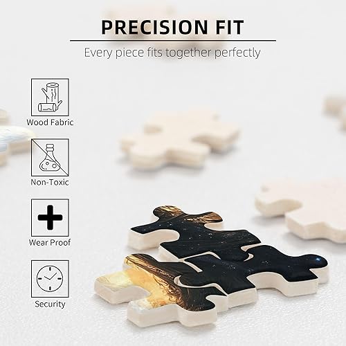 Miniatura 5 de Rompecabezas vintage de 1000 piezas para adultos, rompecabezas de madera de ángeles y demonios, obras creativas para adultos, rompecabezas de 1000