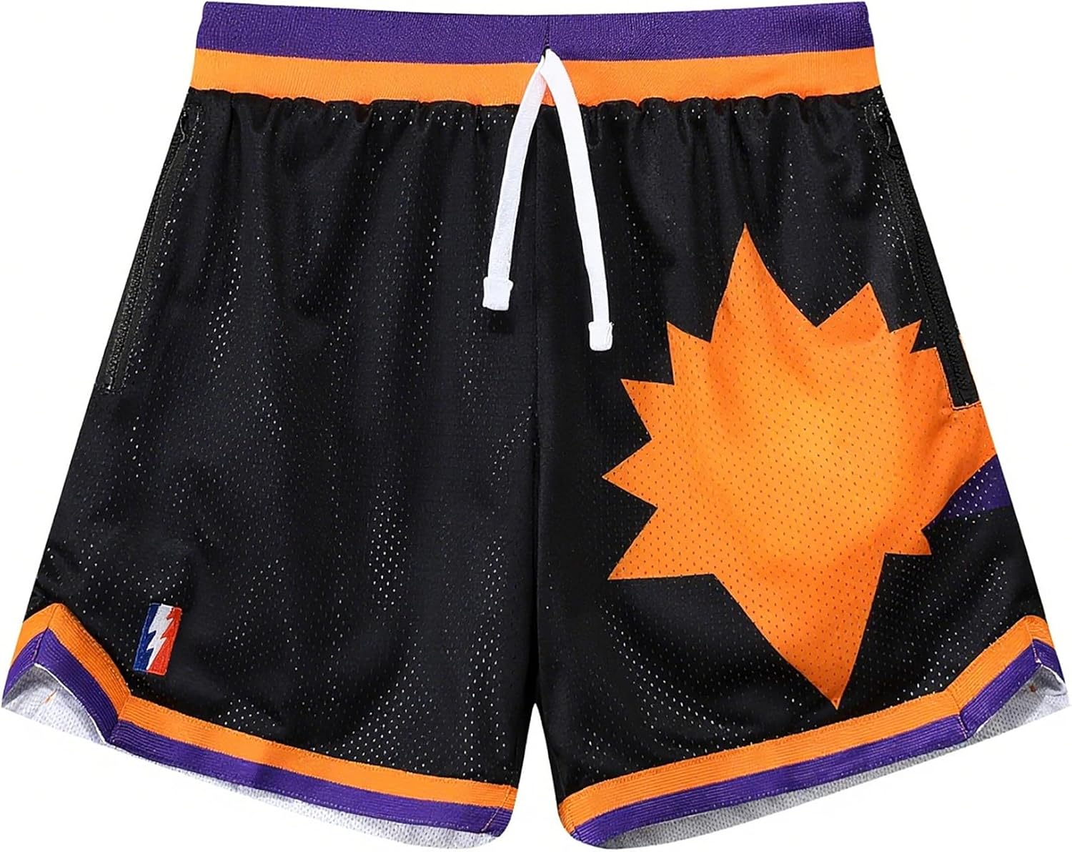 Mens Retro Basketball Shorts Cool Lightweight Mesh Gym Shorts Graphic Sports Athletic Drawstring Short - Image 3