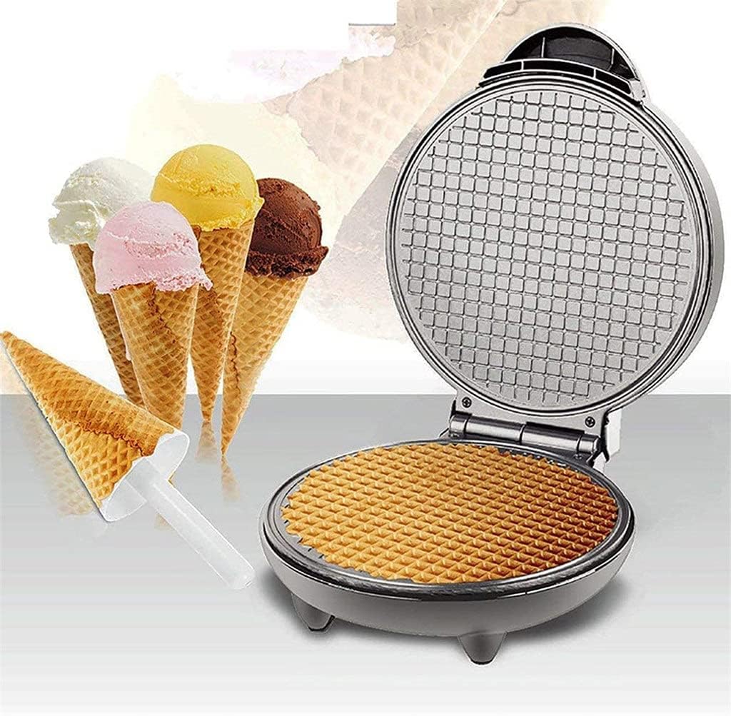 Electric Crispy Egg Roll Maker Omelet Sandwich Iron Crepe Baking Pan Waffle Pancake Oven DIY Ice Cream Cone Machine