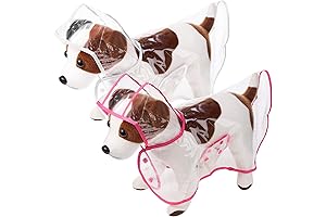 2 Pieces Doggie Raincoats for Small Dogs