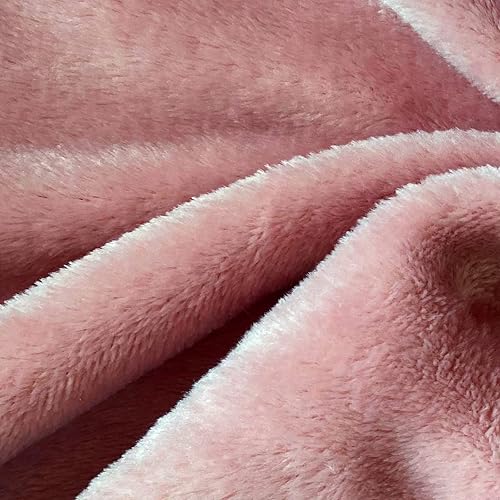 Miniatura 6 de SOCHOW Manta de franela de forro polar, tamaño individual, para todas las estaciones, súper suave y acogedora manta para cama o sofá, color rosa