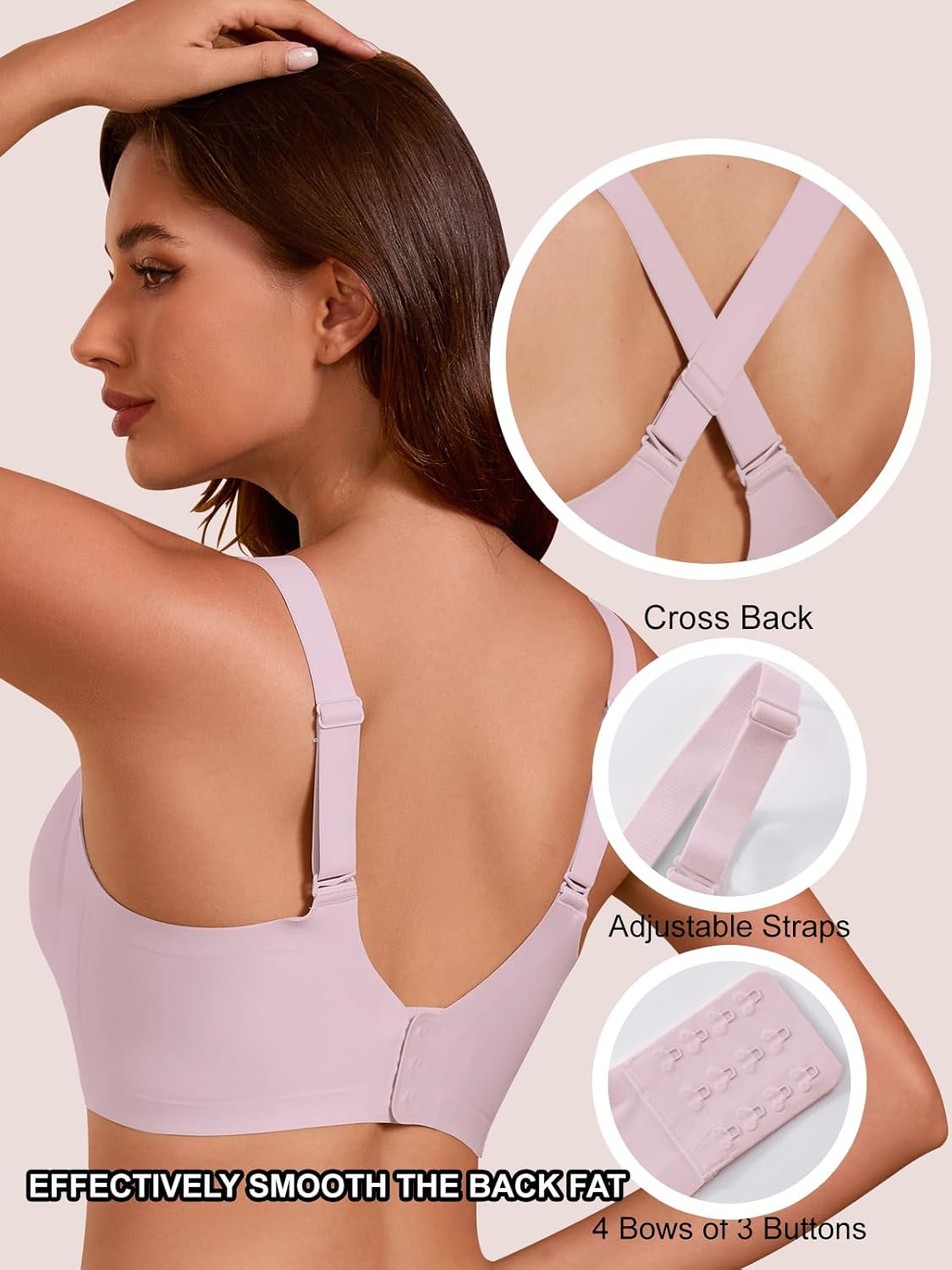 COCOMARTS Jelly Bras for Women No Underwire Seamless Push Up Scalloped Tshirt Bralettes Comfortable Wireless Everyday Bra - Image 5