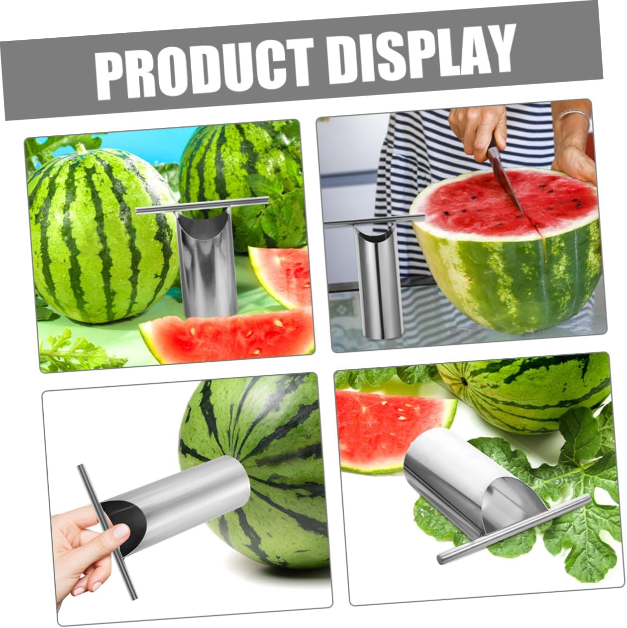 LABRIMP 2pcs Watermelon Hole Opener Melon Corer Tool for Efficient Fruit Carving for Parties and Gatherings Maximize Watermelon Use with Easy Cleanup