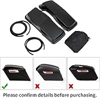 Vista 3 de TCT-MOTORPARTS Tapas de Altavoces para Alforjas de 6"x9" Compatibles con Harley Touring Road King FLT FLHT FLHTCU FLHRC Street Electra Glide