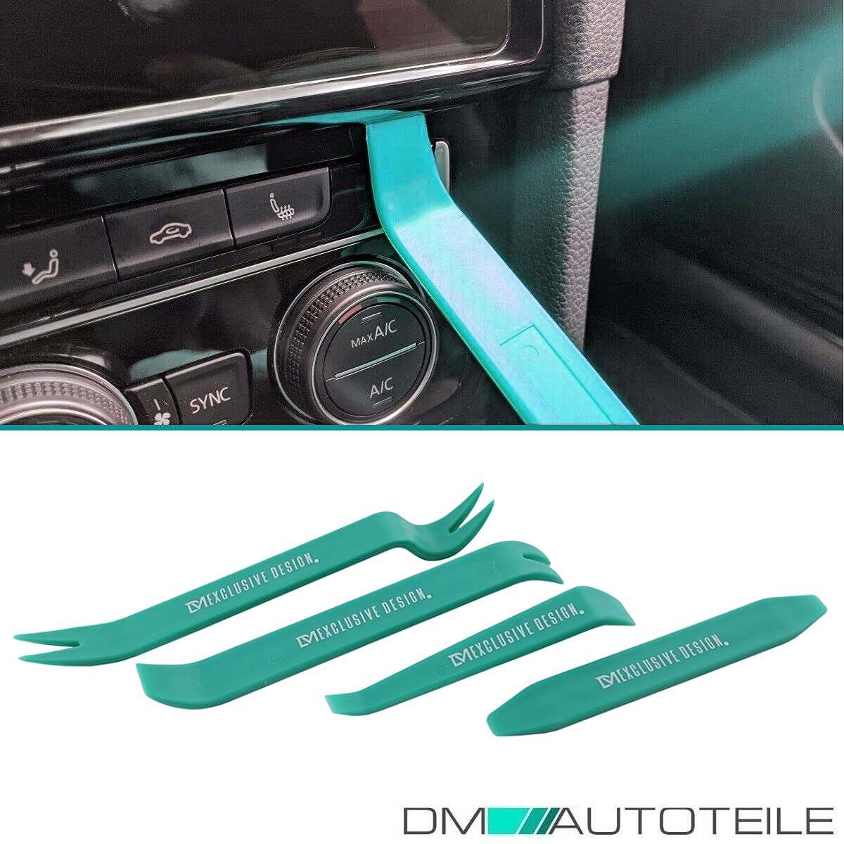 DM Autoteile Kunststoffwerkzeug Zierleistenkeil Kunststoffkeil verstärkte Ausführung SET Hebel PVC Keile KFZ PKW