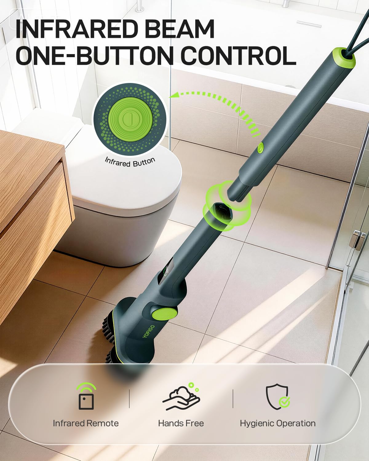 Spazzola elettrica di pulizia senza fili di Spin Scrubber