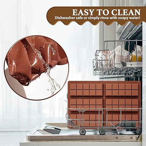 Miniatura 108 de Moldes de bomba de cacao para chocolate caliente, silicona hemisferio de 2.5 pulgadas, paquete de 3, molde semicircular, 6 cavidades, circular, sin