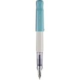 PILOT Kakuno Fountain Pen, White/Turquoise Barrel, Fine Nib – view 1