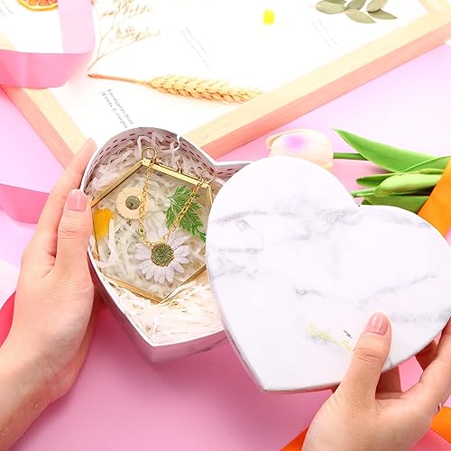 Miniatura 5 de Marsui 8 Piezas Marcos de Flores Prensadas 4 x 3 Pulgadas Marcos de Fotos Flotantes de Vidrio Colgantes para Flores Prensadas Doble Imagen para