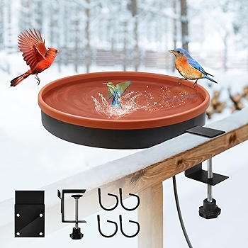 GESAIL Heated Bird Bath for Outdoor Winter Use