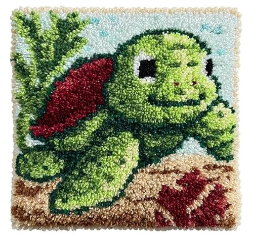 Taxpy Latch Hook Kits Sea Turtle 17X17In