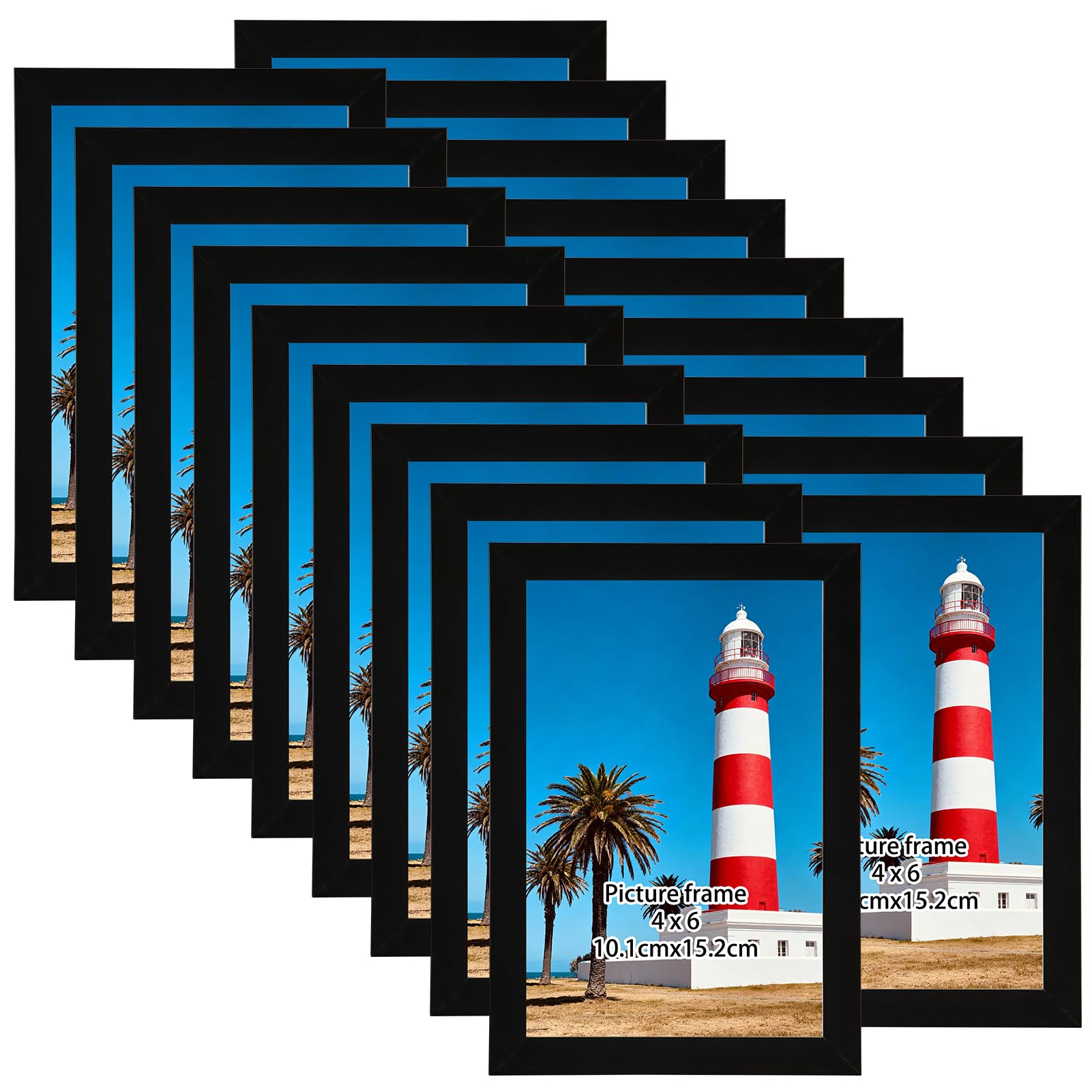 Giftgarden Black 18 Pack Frames