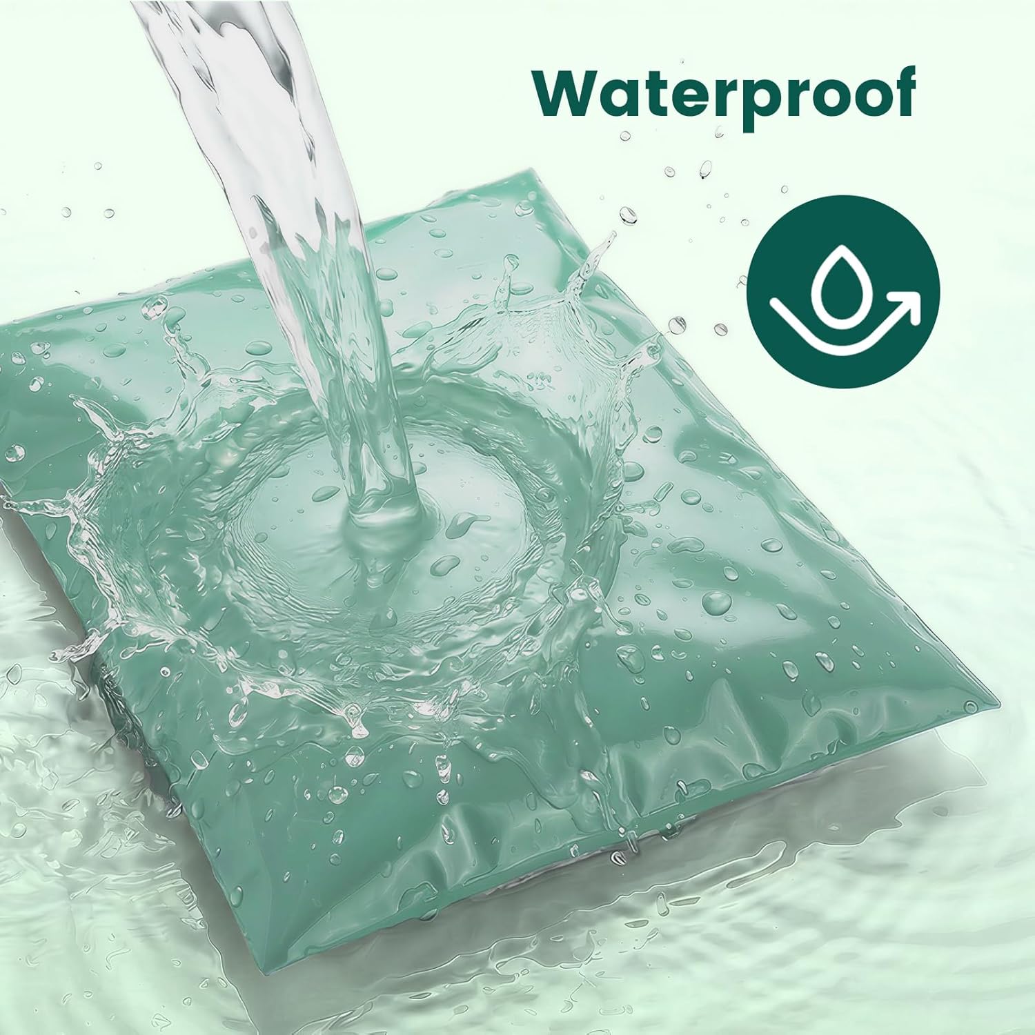 Metronic Poly Mailers 14.5x19 400PC, Large Poly Mailers for Small Business Self-Seal Shipping Bags for Clothing, Shipping Envelopes, Packaging Bags, Mailing Poly Bags，Grayed Jade Green